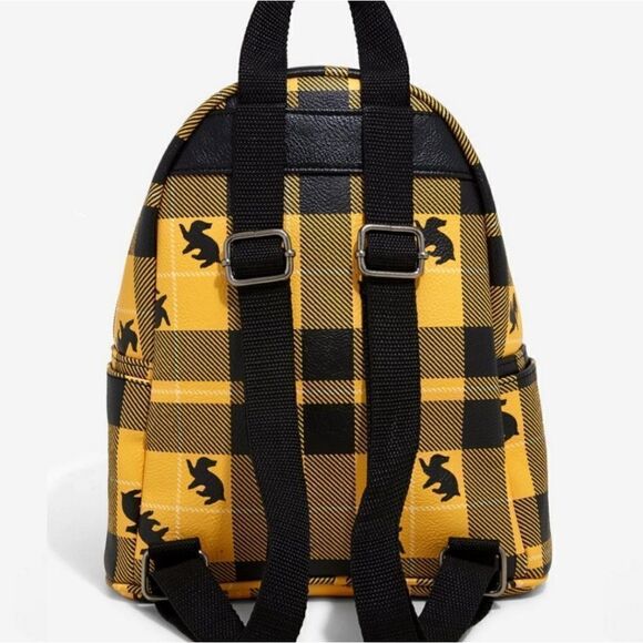 Loungefly Harry Potter Hufflepuff Plaid Mini Backpack - Picture 3 of 4